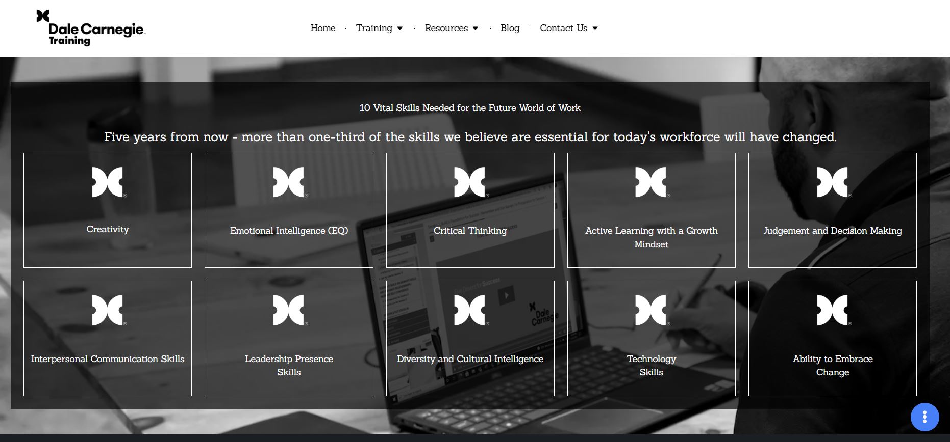 Dale Carnegie Training website designed by Aweh Digital