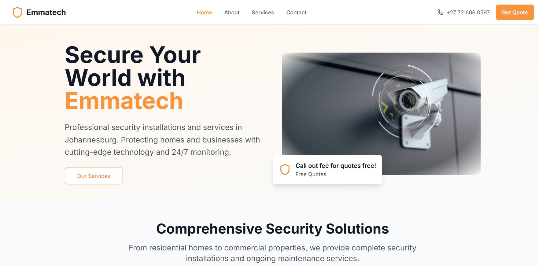 Emmatech website designed by Aweh Digital
